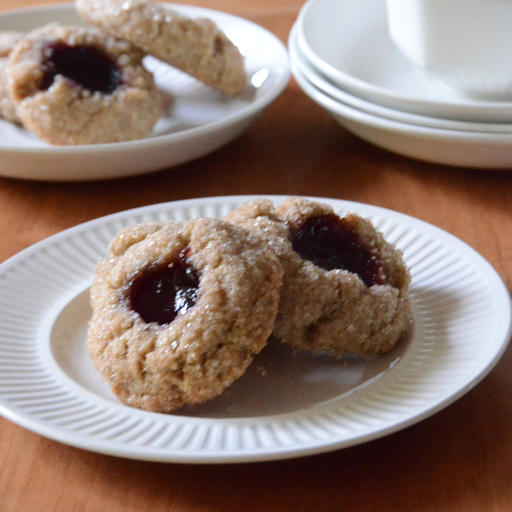 Rye Cherry Thumbprints